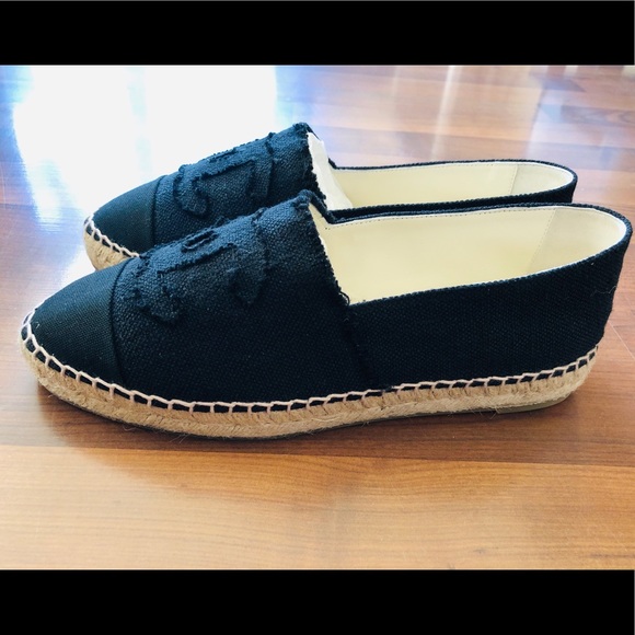 🔥SOLD🔥Chanel Espadrilles NIB Fabric Denim Linen - Picture 5 of 8